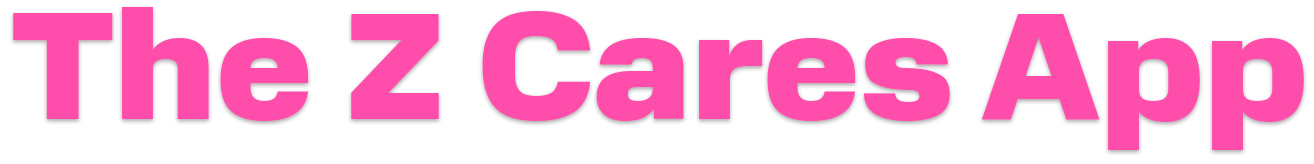 The Z Cares App wordmark