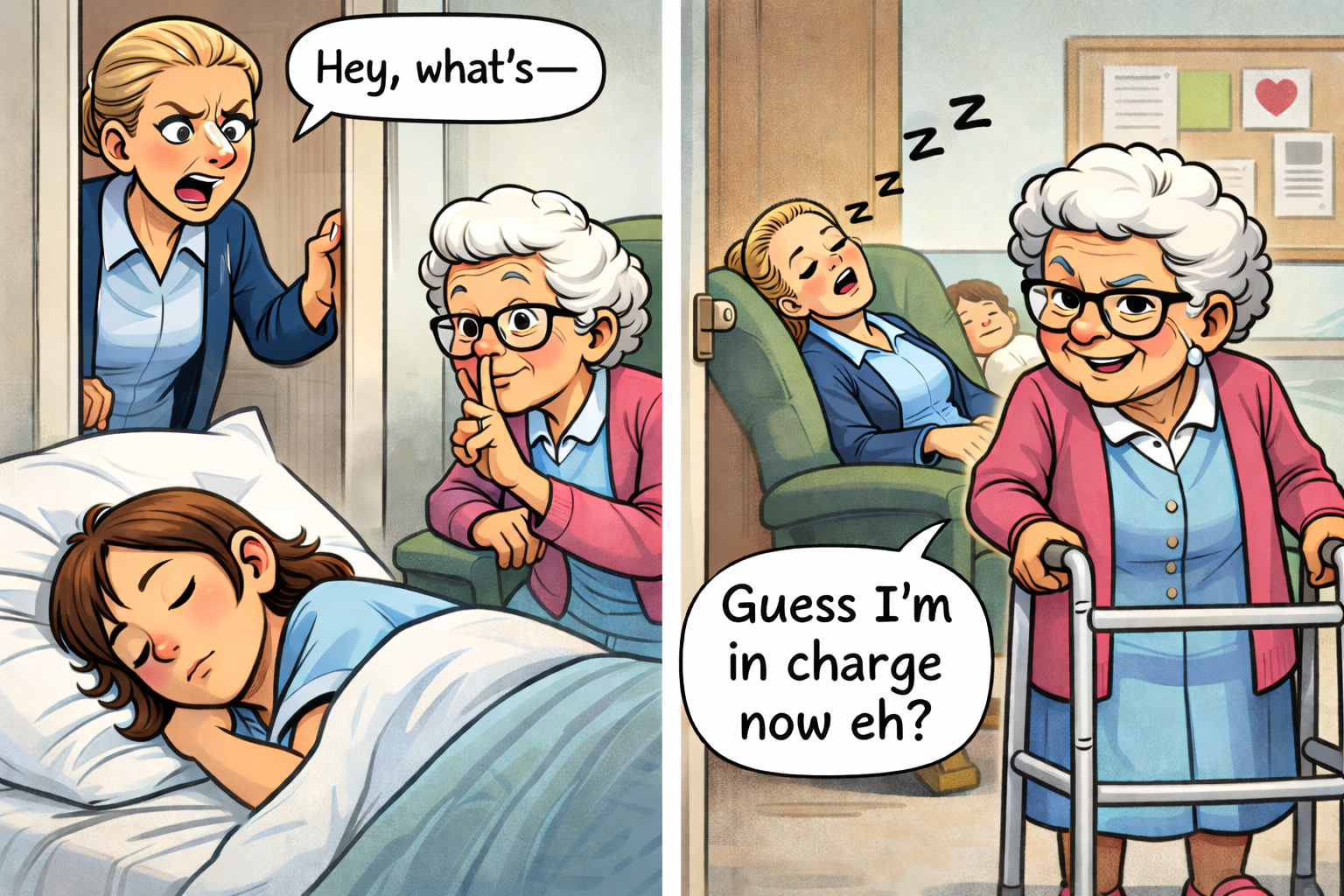 A care manager and carer after Christmas